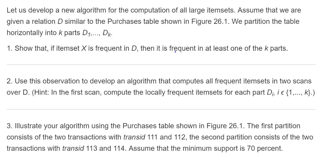  Let us develop a new algorithm for the computation of all