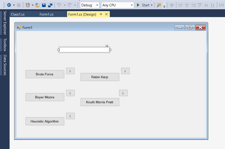 VIsual Studio Question: How can i enter information in the white box