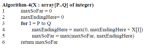 Calculate T(n) and the order of complexity Algorithm-4CX array[P. Q] of integer)