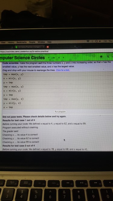  I can't figure out the correct arrange for this python code