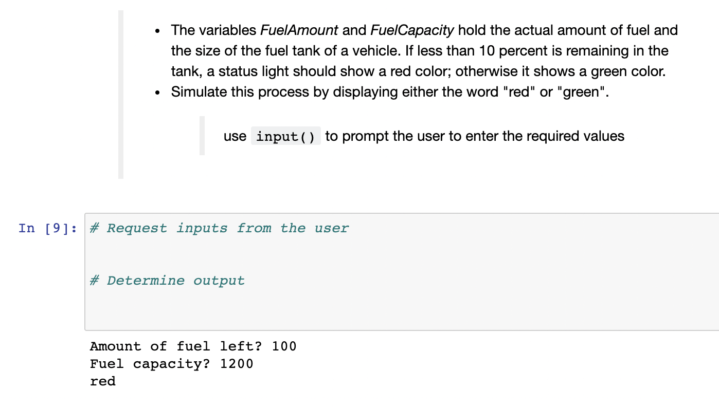  Answer in Python. Use the code given in the answer when