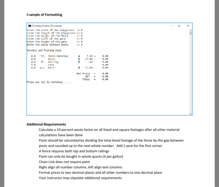 the materials needed to build a playground fence Topics of Evaluation 2.