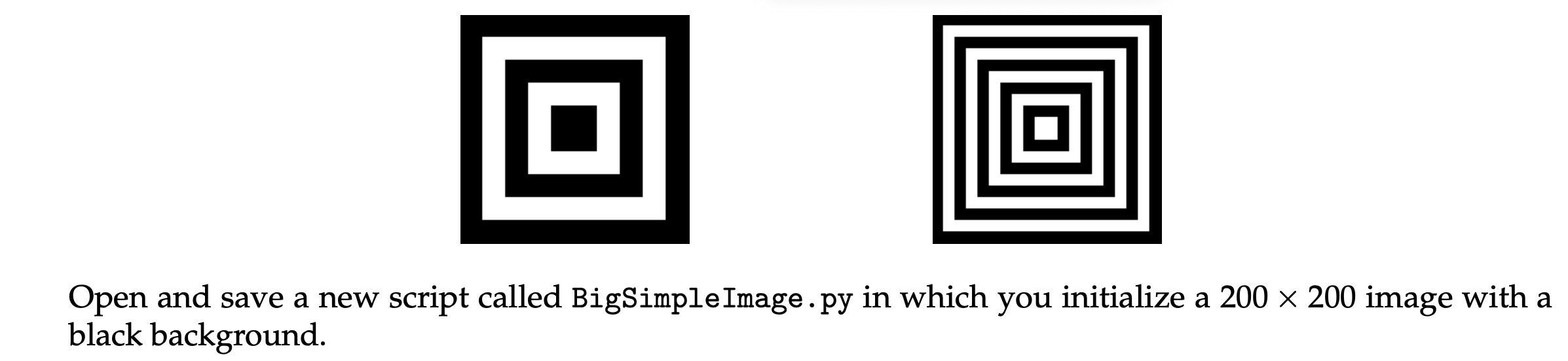 in python Create the images shown on the left side. Modify the