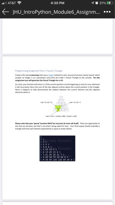 and produce the proper results Skills: logical operators, loops, functions, recursion Catalan