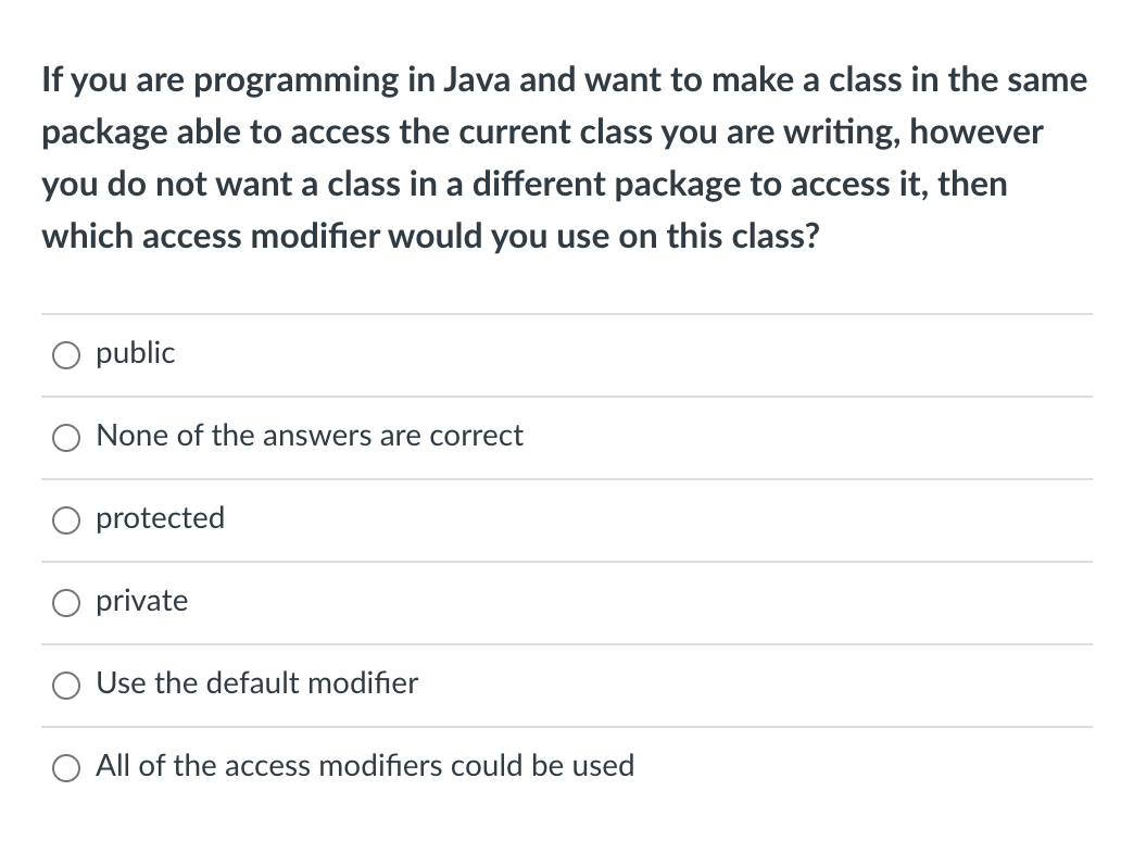  If you are programming in Java and want to make a