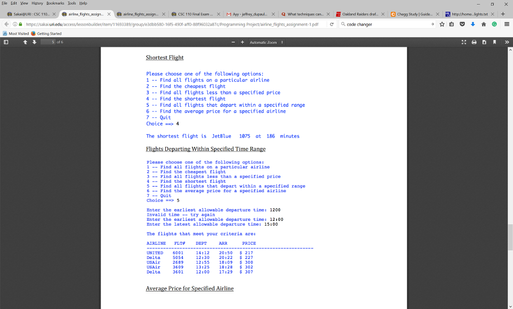 Fix the following code so it works properly with all the functions