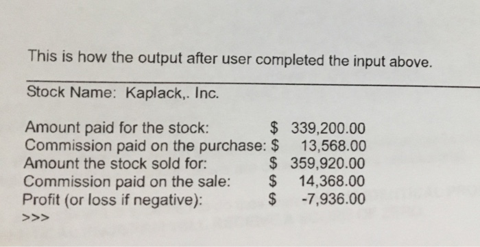 Please do with Python Program Set 3 (10 Points Stock Transaction Program