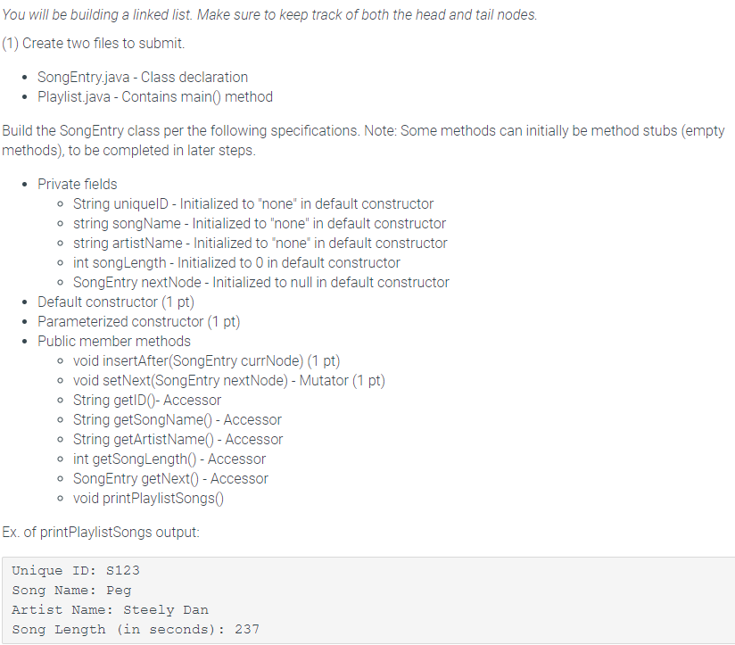  please include input if needed. please show the code. Please use
