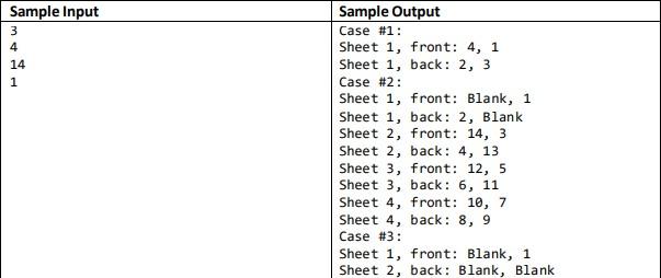 document, usually the first page is printed first, then the second, third,