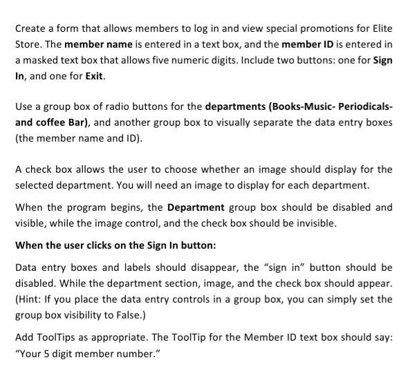 human computer Interaction use Microsoft visual studio C# language Create a form
