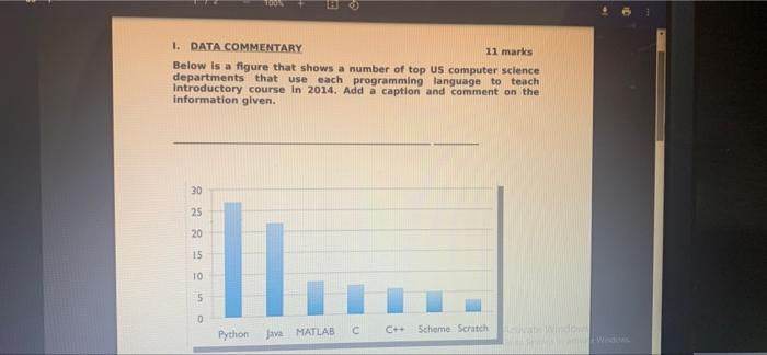  1. DATA COMMENTARY 11 marks Below is a figure that shows