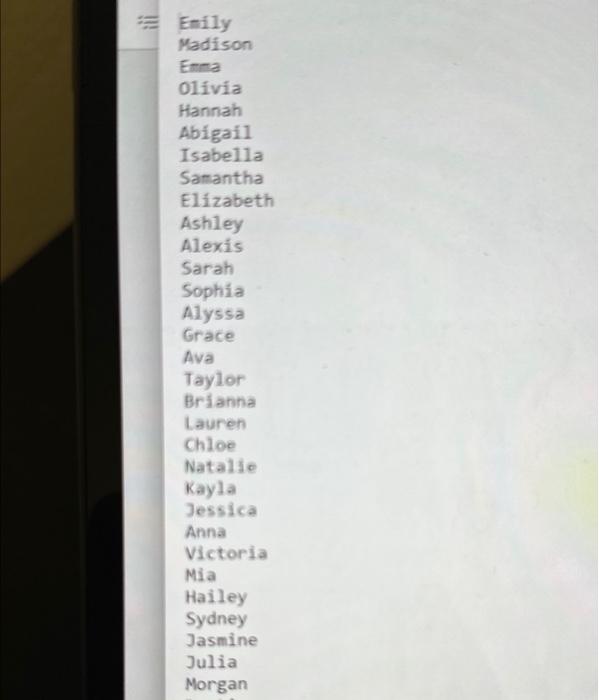 names are on Pilot under lab 6 contents. Your program checks to