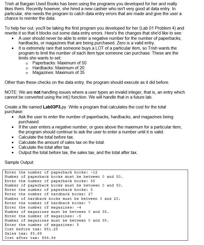 need help with this python code # prompts amount from user amount