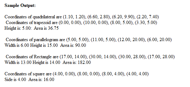 as many levels) as possible. Specify the instance variables and methods for