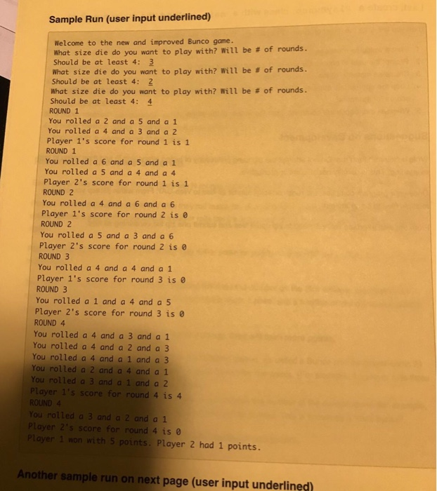 enter a die size until a valid value is entered. 3. Create