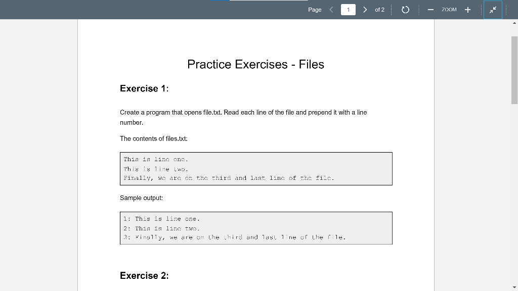 Do by Python please. Page of 2 0 70KOM + Practice Exercises