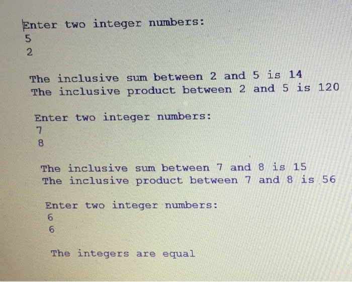  Write a java program to prompt the user to enter two