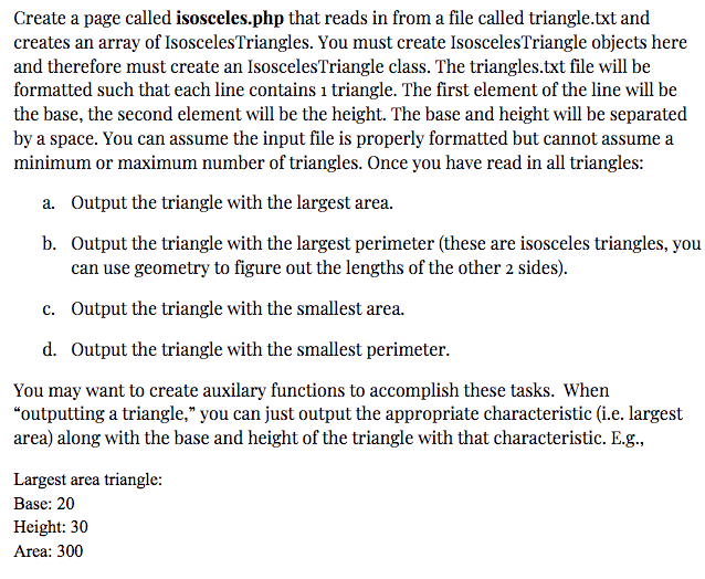 PHP and HTML I need help creating the function posted below. I