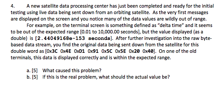 4. A new satellite data processing center has just been completed