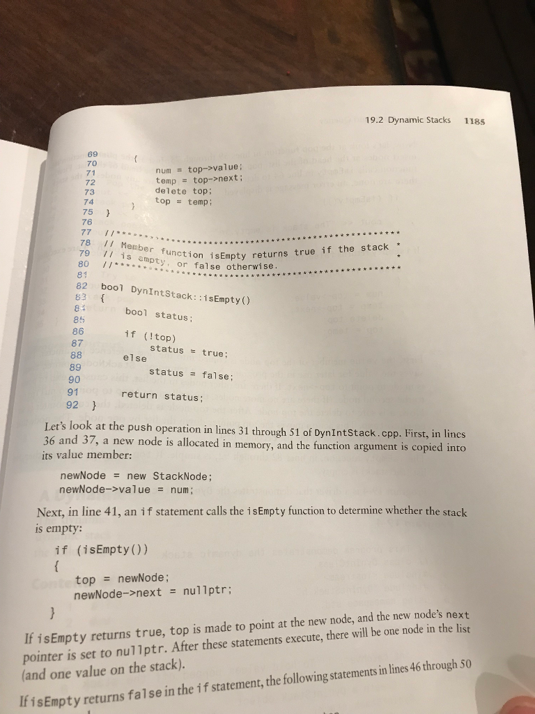 the size of the stack is set at the beginning of the