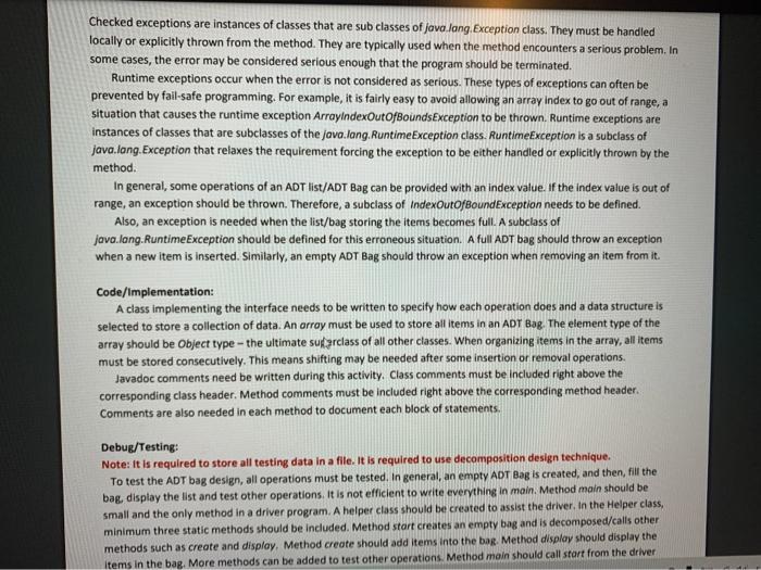 list of grocery items and a set of operations on the list.