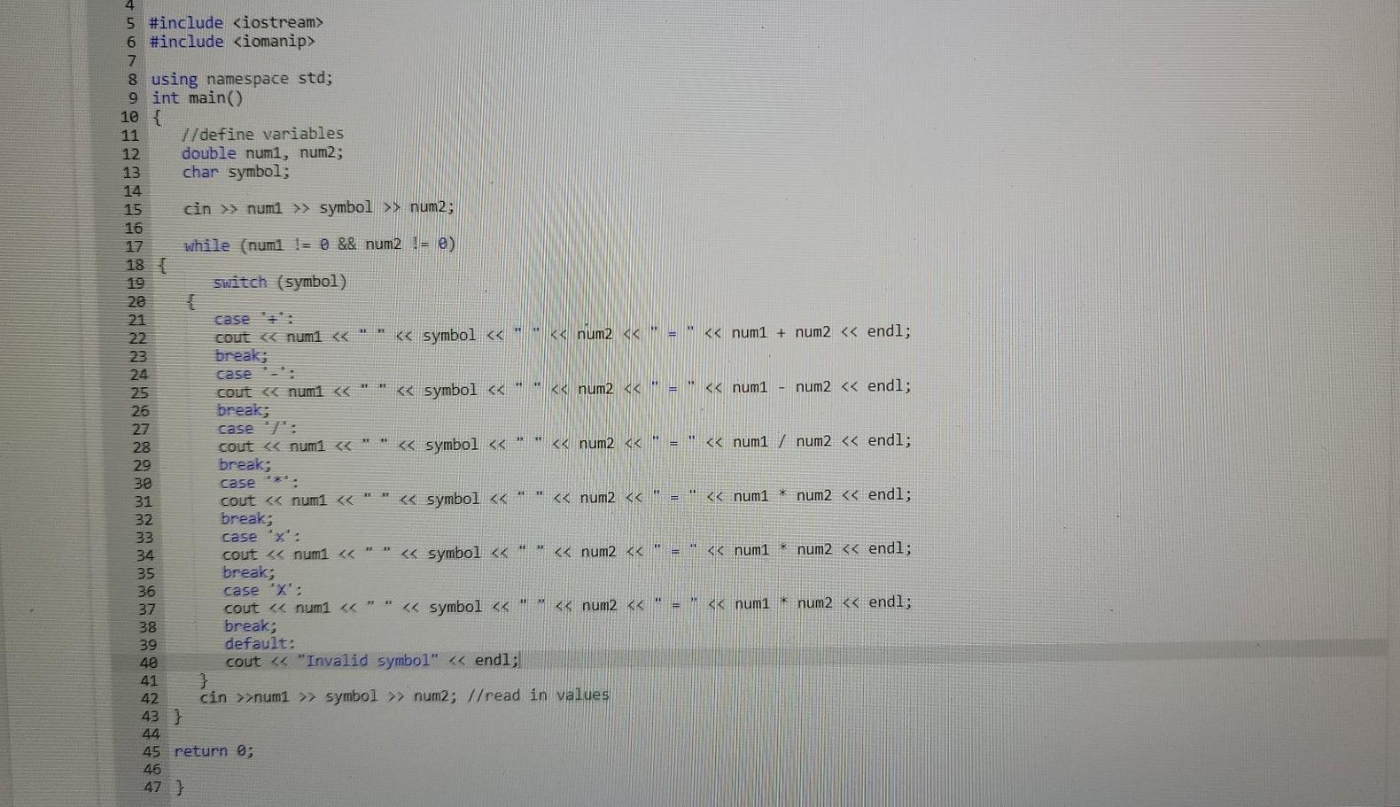 5.2 Lab 27: Repetition of Mathematical Expression In Lab 25, you were