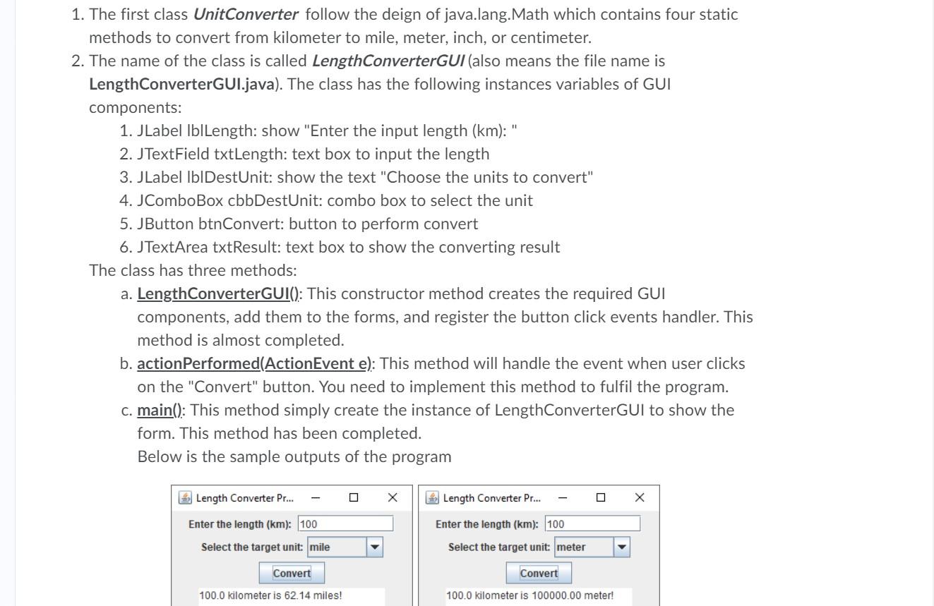 is described as following (the missing code items are denoted by TODO