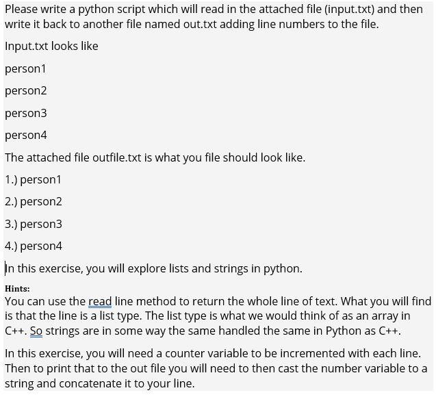 How would you go about solving this program in Python? Please write