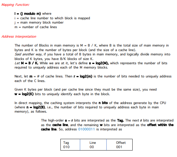 assume a byte-addressable system with a total memory size of 247 bytes,