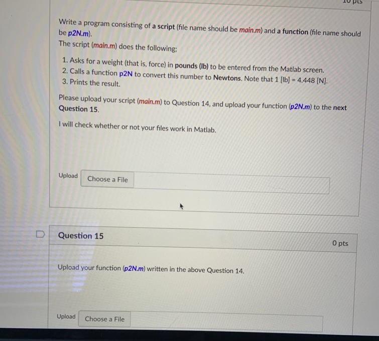  Write a program consisting of a script (file name should be