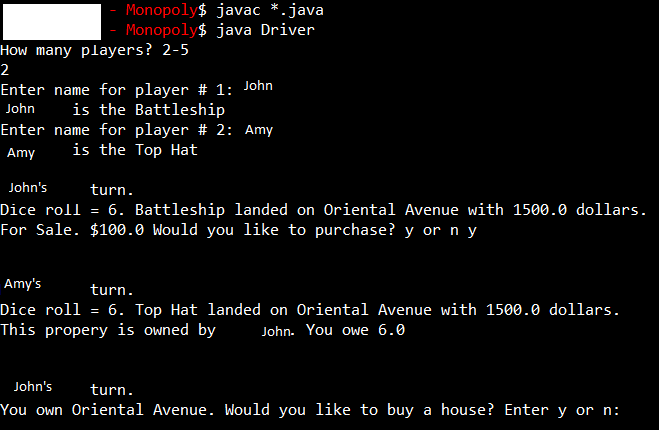 In this project, you are asked to implement the game of Monopoly