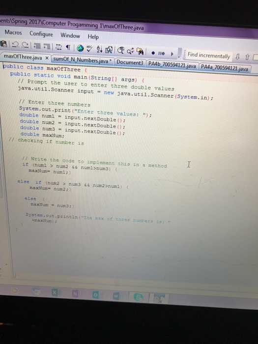 given code to create a new method Understanding the scope a variable