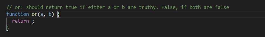 It has to be done in java script // or: should return