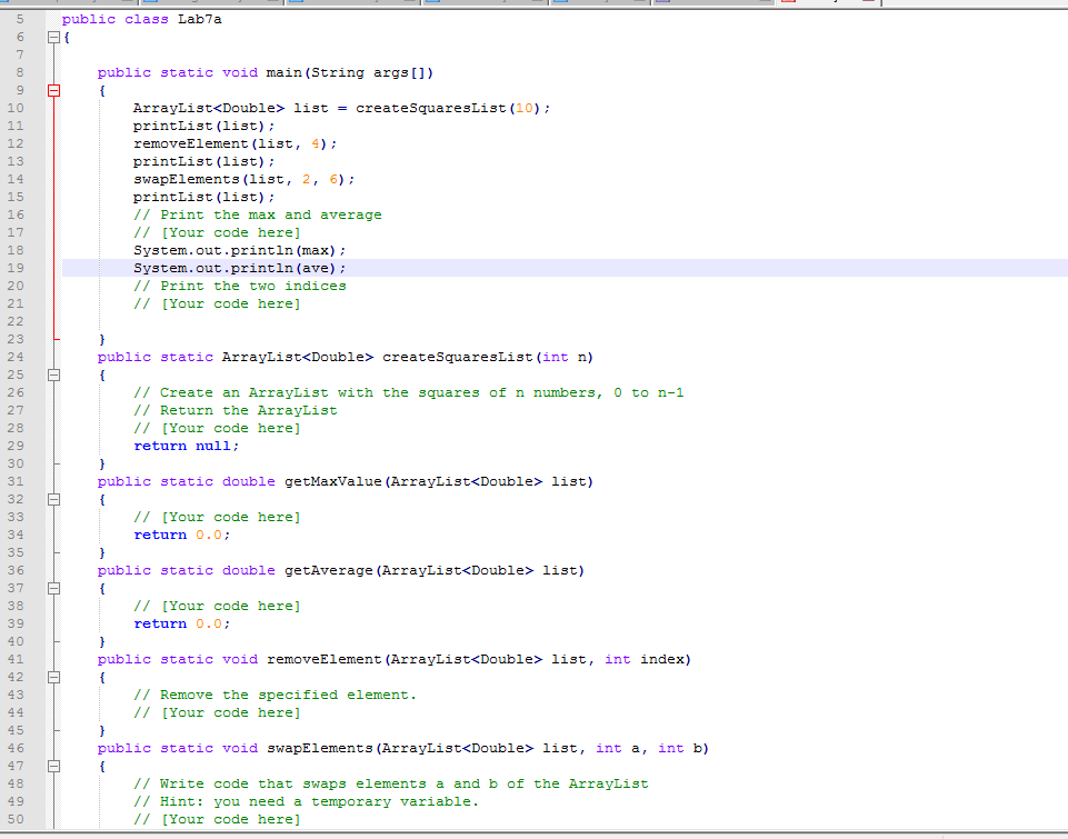 algorithms that come up again and again when using arrays or ArrayLists.