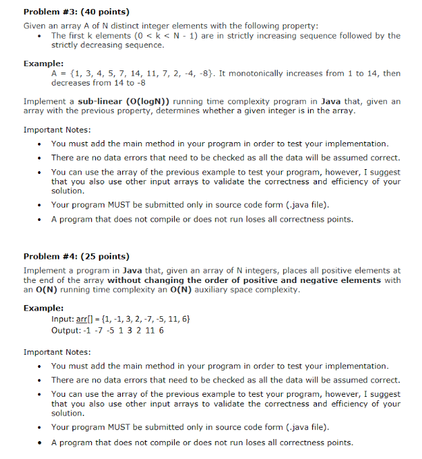 program in Java to find all the dominant elements in the given