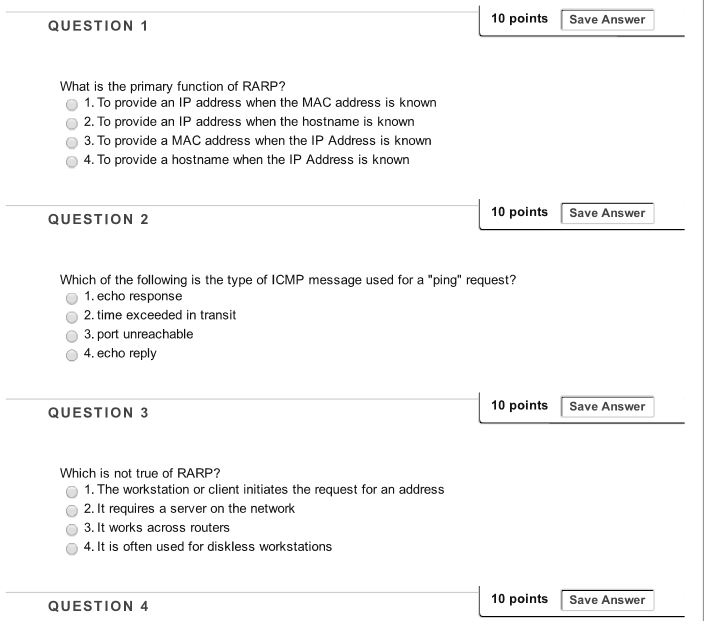  10 points Save Answer QUESTION 1 What is the primary function