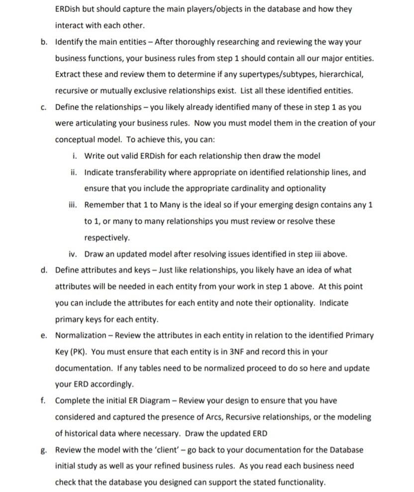 company who designs and develops databases for small to medium sized businesses.