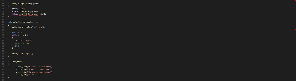 int convert_to_integer( string prompt) { int result; result = convert_to_integer(prompt); return result;