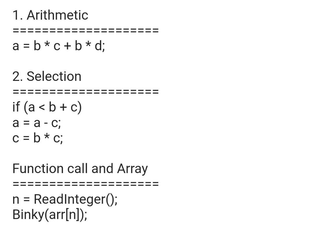 Do translation of Three Address Code from these statement below: Thank You!