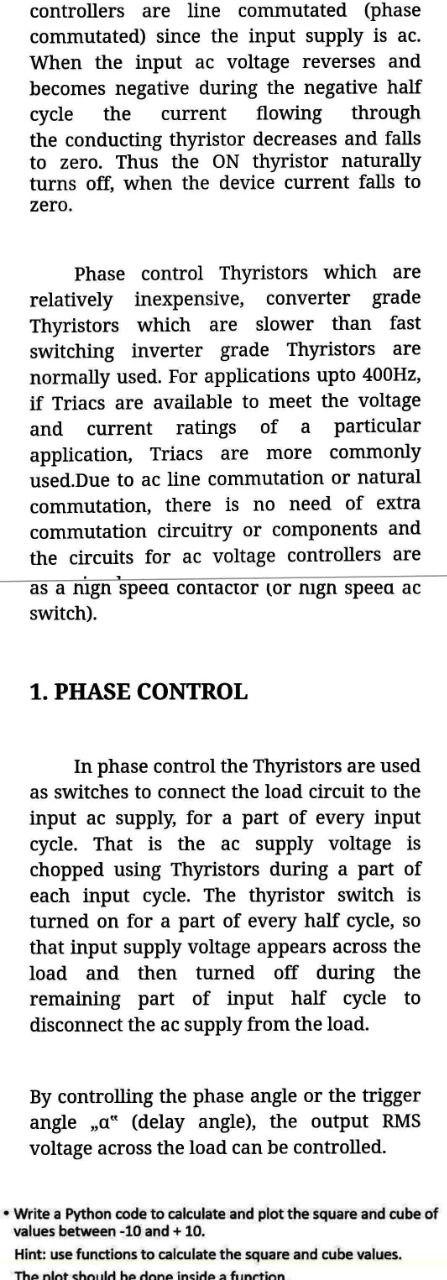 Computer engineer controllers are line commutated (phase commutated) since the input supply