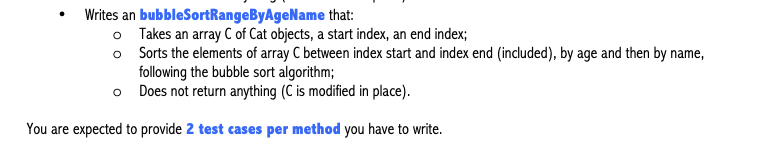 It inherits the attributes of Cat // Here we are defining a