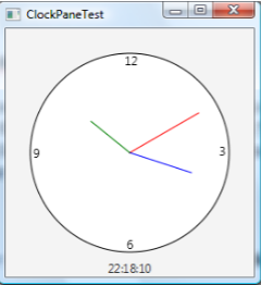 The following two source code files - ClockPane.java and ClockPaneTest.java - are