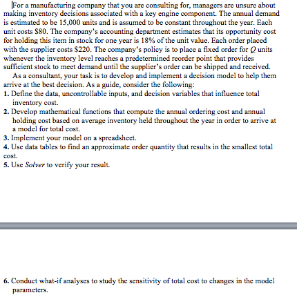 Linear Programming help in excel. Please help answer 5 & 6 and