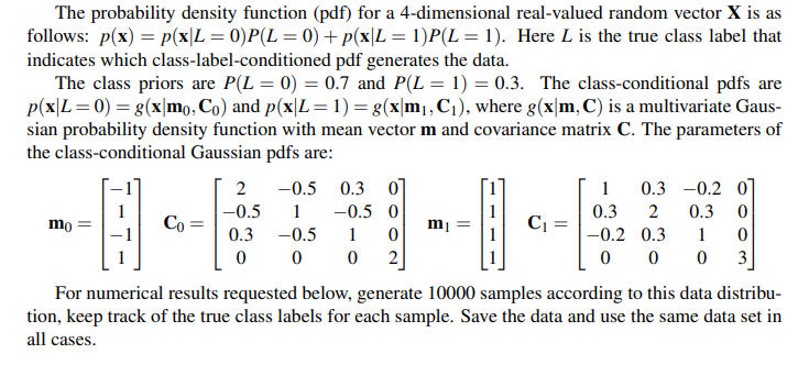 please answer it in python ERM classification attempt using incorrect knowledge of