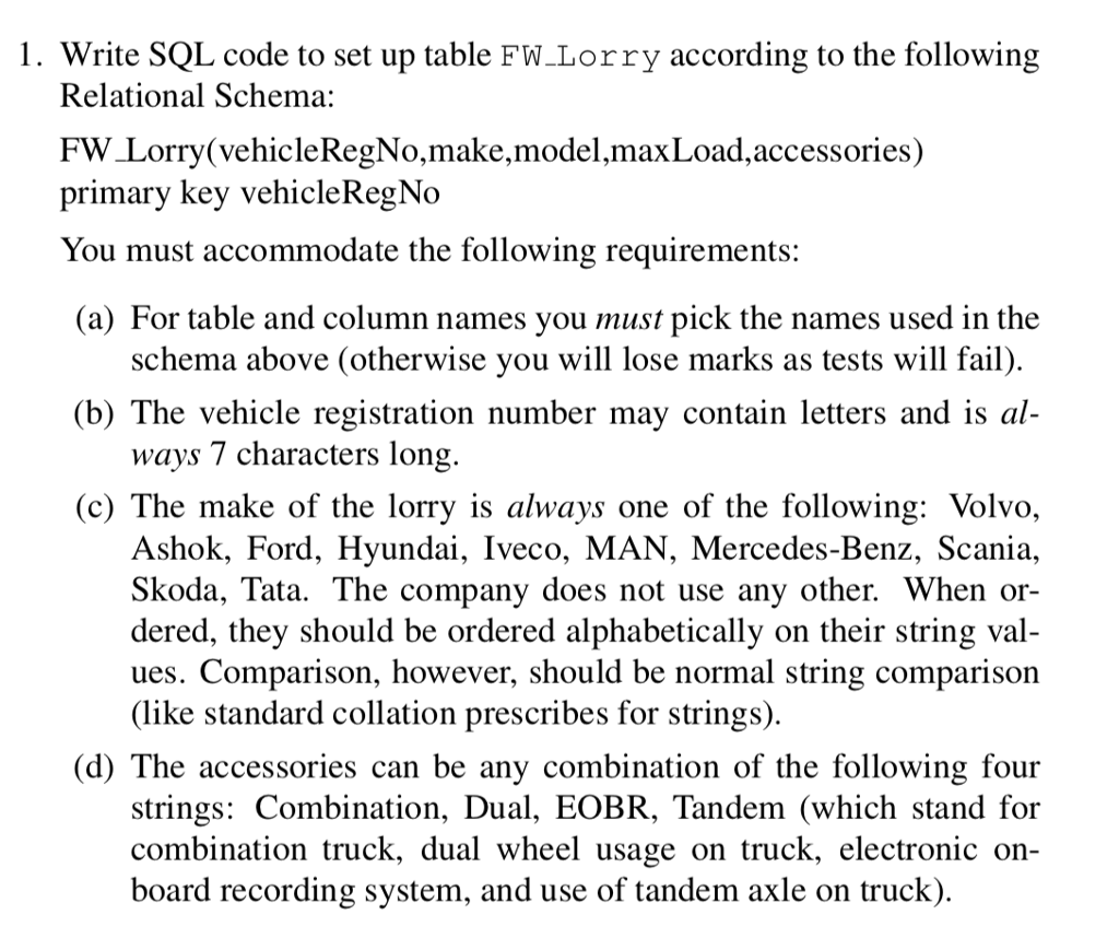 Create an SQL program following the questions from 1 to 15 1.