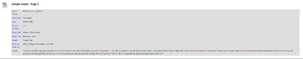 format MAKE Listing Page A table will display data for all matches.