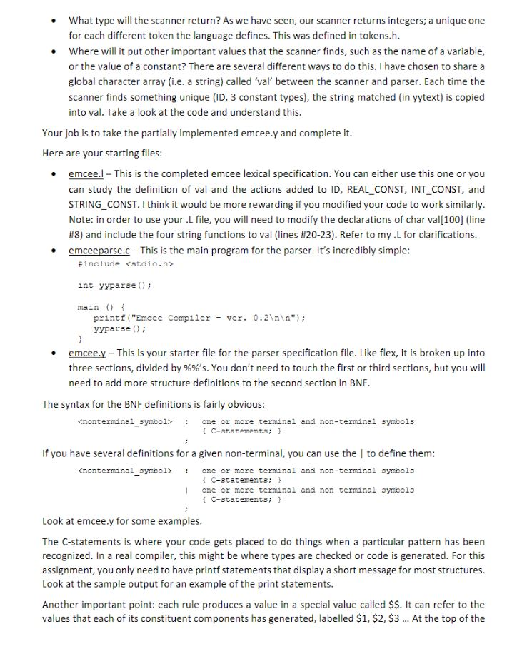 (void); void yyerror (char const *); extern char val[100]; %} %define api.value.type