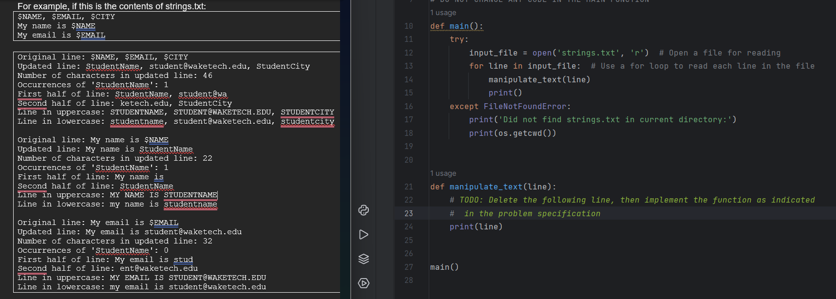  PROBLEM 2 This program also tests your ability to analyze and