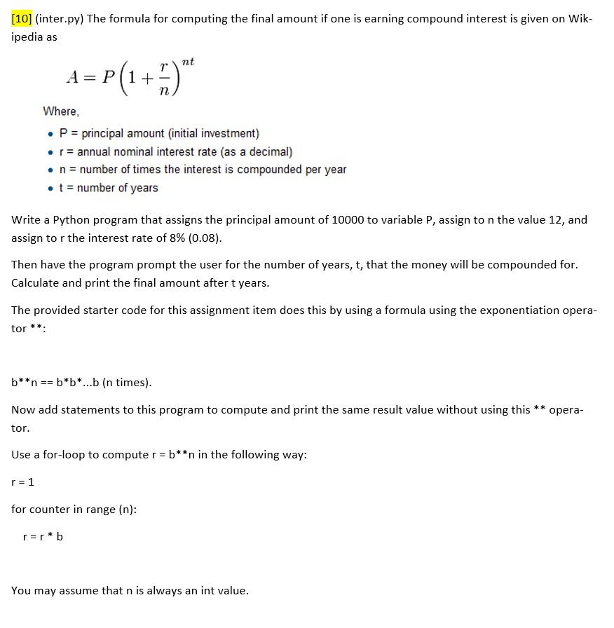 a new PyCharm Project using your assignment folder. Navigate to set the