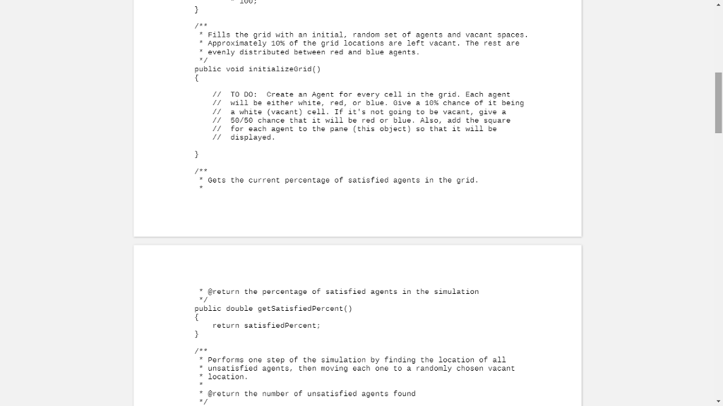Works Suppose there are two types of agents: X and O. The